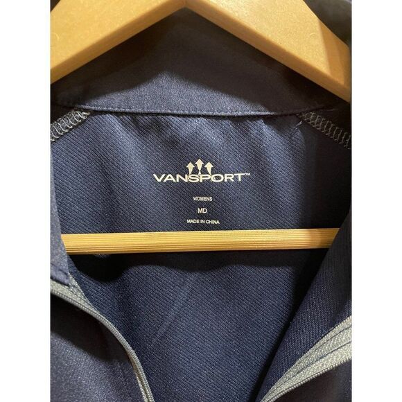 Vansport US Open 1/4 Zip Long Sleeve Womens Medium Tennis - Picture 3 of 5